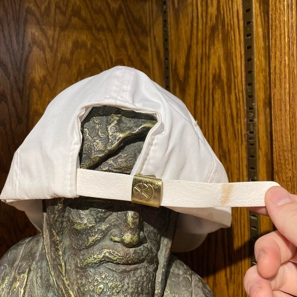 Vintage Roundup Herbicide leather strap back Trucker Hat by Sportscap - Picture 3 of 4